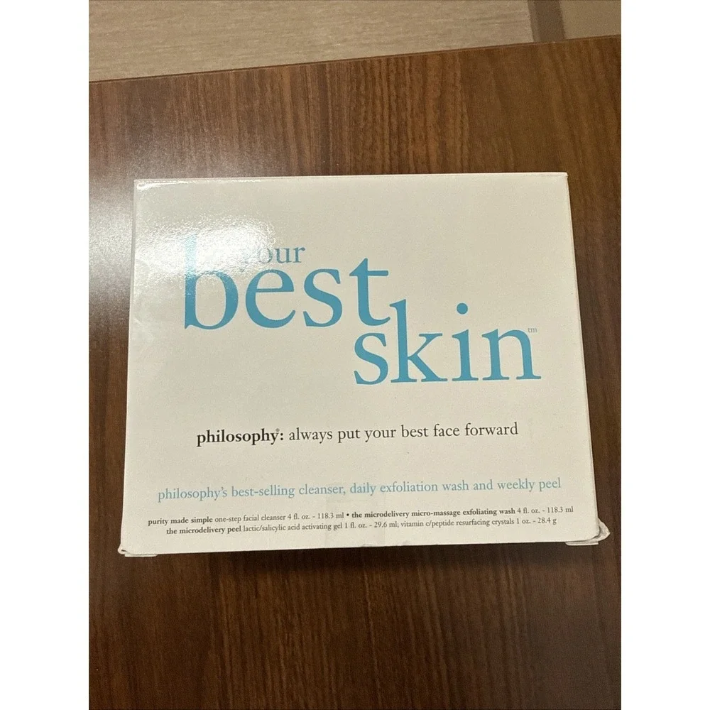 Philosophy Micro delivery Gift Set,‎ Cleanser, Exfoliating Wash, Weekly Peel NIB